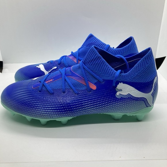 Puma Future 7 Match FG AG Football Cleats Size 5.5 Royal Blue 107931 01 - Picture 1 of 12